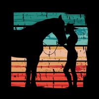 Blame It On My Wild Heart Horse Retro Performance Shirt
