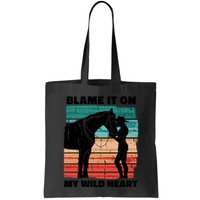 Blame It On My Wild Heart Horse Retro Bag