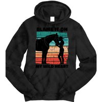 Blame It On My Wild Heart Horse Retro Tie Dye Hoodie