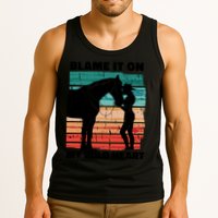 Blame It On My Wild Heart Horse Retro Tank Top