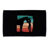 Blame It On My Wild Heart Horse Retro Microfiber Hand Towel