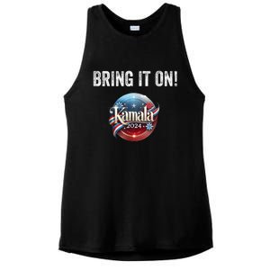 Bring It On Kamala Harris 2024 Election President Ladies PosiCharge Tri-Blend Wicking Tank