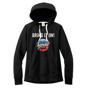 Bring It On Kamala Harris 2024 Election President Women's Fleece Hoodie