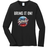 Bring It On Kamala Harris 2024 Election President Ladies Long Sleeve Shirt