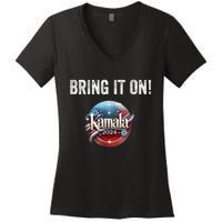 Bring It On Kamala Harris 2024 Election President Women's V-Neck T-Shirt