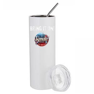 Bring It On Kamala Harris 2024 Election President Stainless Steel Tumbler