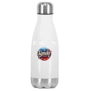 Bring It On Kamala Harris 2024 Election President Stainless Steel Insulated Water Bottle