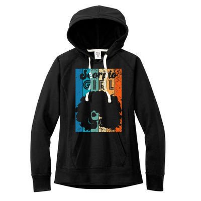 Born In October 23 to November 22 Birthday Scorpio Afro Women's Fleece Hoodie