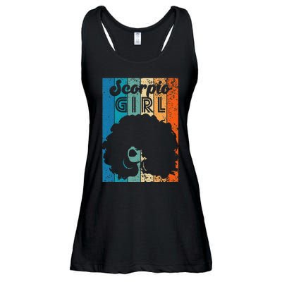 Born In October 23 to November 22 Birthday Scorpio Afro Ladies Essential Flowy Tank