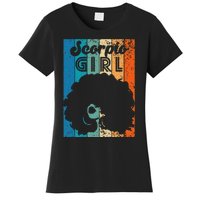 Born In October 23 to November 22 Birthday Scorpio Afro Women's T-Shirt