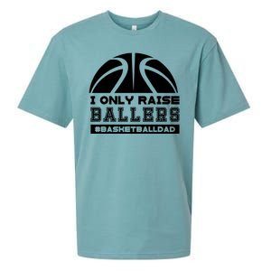 Basketball I Only Raise Ballers Basketball Dad Sueded Cloud Jersey T-Shirt