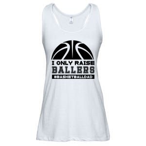 Basketball I Only Raise Ballers Basketball Dad Ladies Essential Flowy Tank