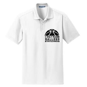 Basketball I Only Raise Ballers Basketball Dad Dry Zone Grid Polo