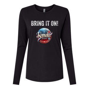 Bring It On Kamala Harris 2024 Election President Womens Cotton Relaxed Long Sleeve T-Shirt