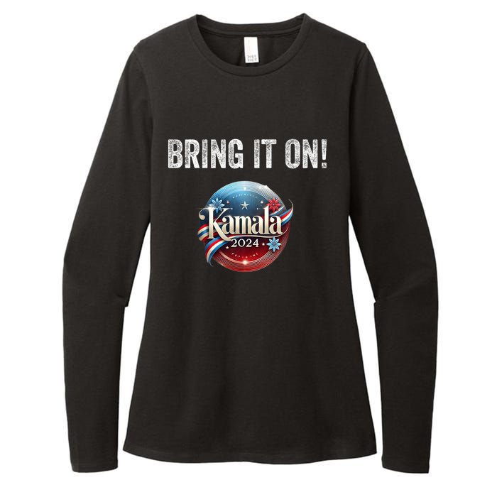 Bring It On Kamala Harris 2024 Election President Womens CVC Long Sleeve Shirt