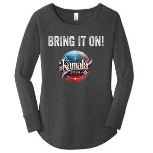 Bring It On Kamala Harris 2024 Election President Women's Perfect Tri Tunic Long Sleeve Shirt