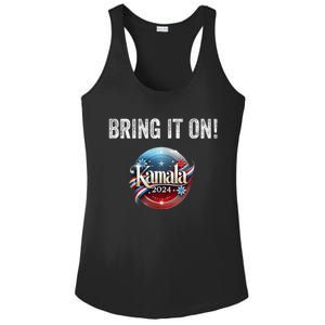 Bring It On Kamala Harris 2024 Election President Ladies PosiCharge Competitor Racerback Tank