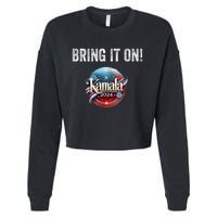 Bring It On Kamala Harris 2024 Election President Cropped Pullover Crew