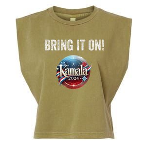 Bring It On Kamala Harris 2024 Election President Garment-Dyed Women's Muscle Tee