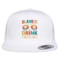 Blame It On The Cruise Package Family Cruise 2025 Matching Flat Bill Trucker Hat