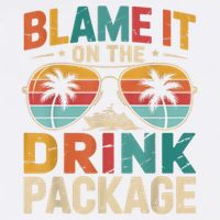 Blame It On The Cruise Package Family Cruise 2025 Matching Flat Bill Trucker Hat