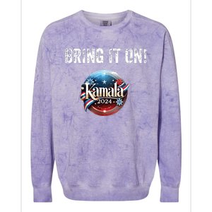 Bring It On Kamala 2024 Colorblast Crewneck Sweatshirt