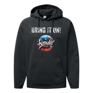 Bring It On Kamala 2024 Performance Fleece Hoodie