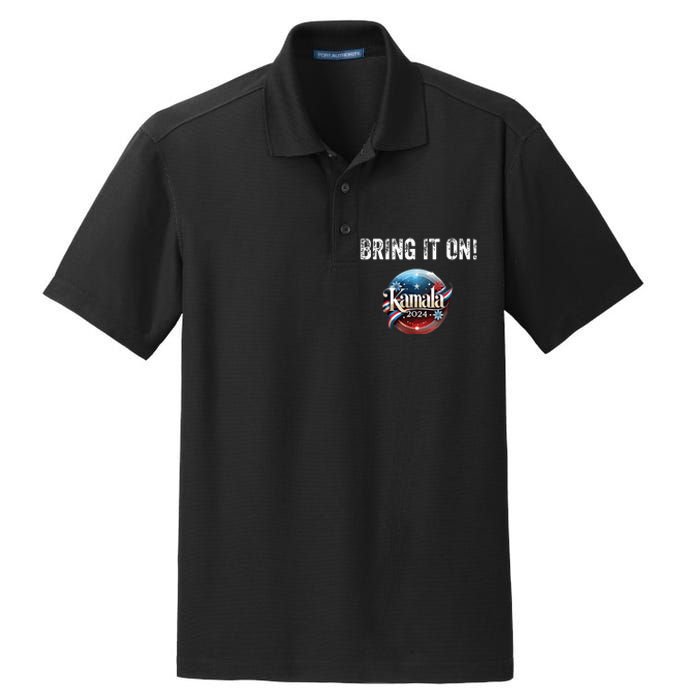 Bring It On Kamala 2024 Dry Zone Grid Polo