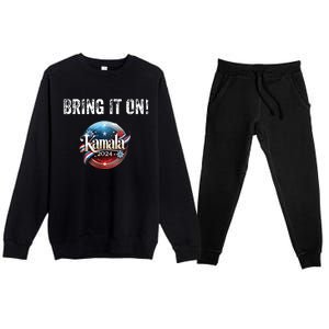 Bring It On Kamala 2024 Premium Crewneck Sweatsuit Set