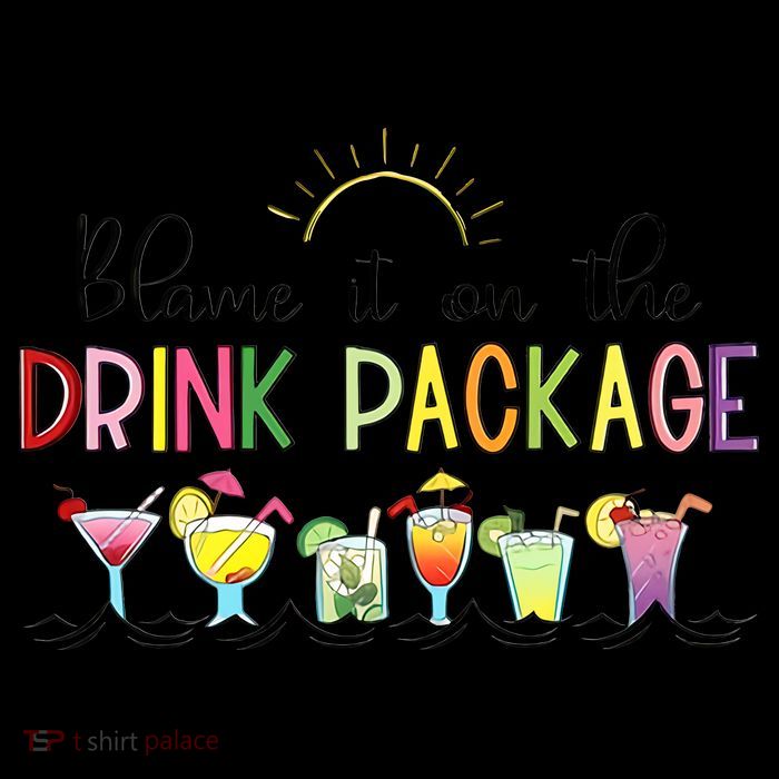 Blame It On The Drink Package Cruise Vacation City Backpack