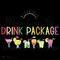 Blame It On The Drink Package Cruise Vacation Impact Tech Backpack