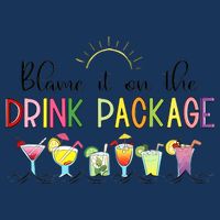 Blame It On The Drink Package Cruise Vacation Infant Baby Jersey Bodysuit