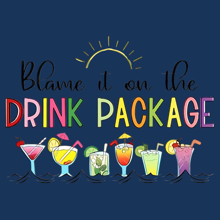 Blame It On The Drink Package Cruise Vacation Infant Baby Jersey Bodysuit