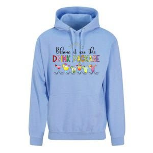 Blame It On The Drink Package Cruise Vacation Unisex Surf Hoodie