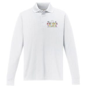 Blame It On The Drink Package Cruise Vacation Performance Long Sleeve Polo