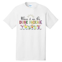 Blame It On The Drink Package Cruise Vacation Tall T-Shirt