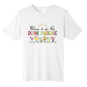 Blame It On The Drink Package Cruise Vacation Tall Fusion ChromaSoft Performance T-Shirt