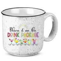 Blame It On The Drink Package Cruise Vacation 15oz Campfire Ceramic Mug