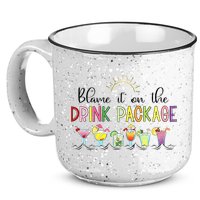 Blame It On The Drink Package Cruise Vacation 15oz Campfire Ceramic Mug