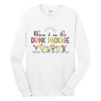 Blame It On The Drink Package Cruise Vacation Tall Long Sleeve T-Shirt