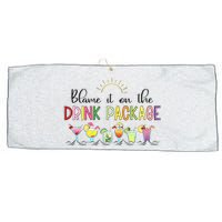 Blame It On The Drink Package Cruise Vacation Large Microfiber Waffle Golf Towel