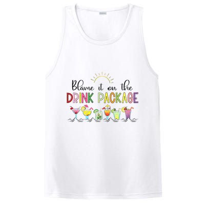 Blame It On The Drink Package Cruise Vacation PosiCharge Competitor Tank