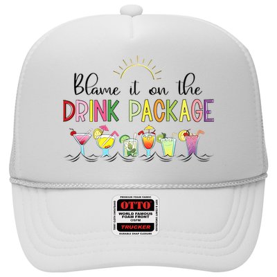 Blame It On The Drink Package Cruise Vacation Trucker Hat