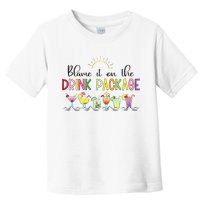 Blame It On The Drink Package Cruise Vacation Toddler T-Shirt