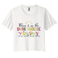 Blame It On The Drink Package Cruise Vacation Crop Top
