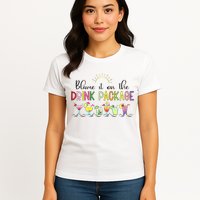 Blame It On The Drink Package Cruise Vacation Womens T-Shirt