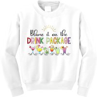 Blame It On The Drink Package Cruise Vacation Kids Sweatshirt