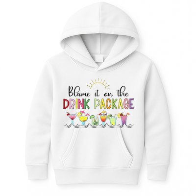 Blame It On The Drink Package Cruise Vacation Kids Hoodie