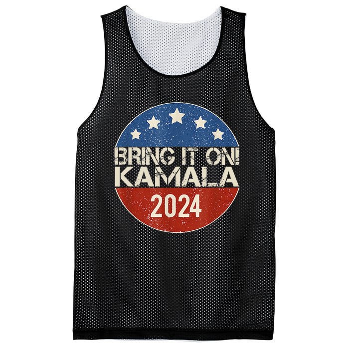 Bring It On Kamala Harris 2024 Election President Mesh Reversible Basketball Jersey Tank