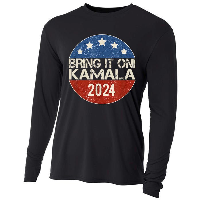 Bring It On Kamala Harris 2024 Election President Cooling Performance Long Sleeve Crew